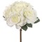 Cream White Rose Bouquet - 6 Lifelike Silk Flowers & Foliage, Elegant Floral Arrangement for Home, Office & Event Decor by Floral Home®